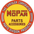 Mopar Round Sign Tag Plate for Chrysler (Metal Tin)