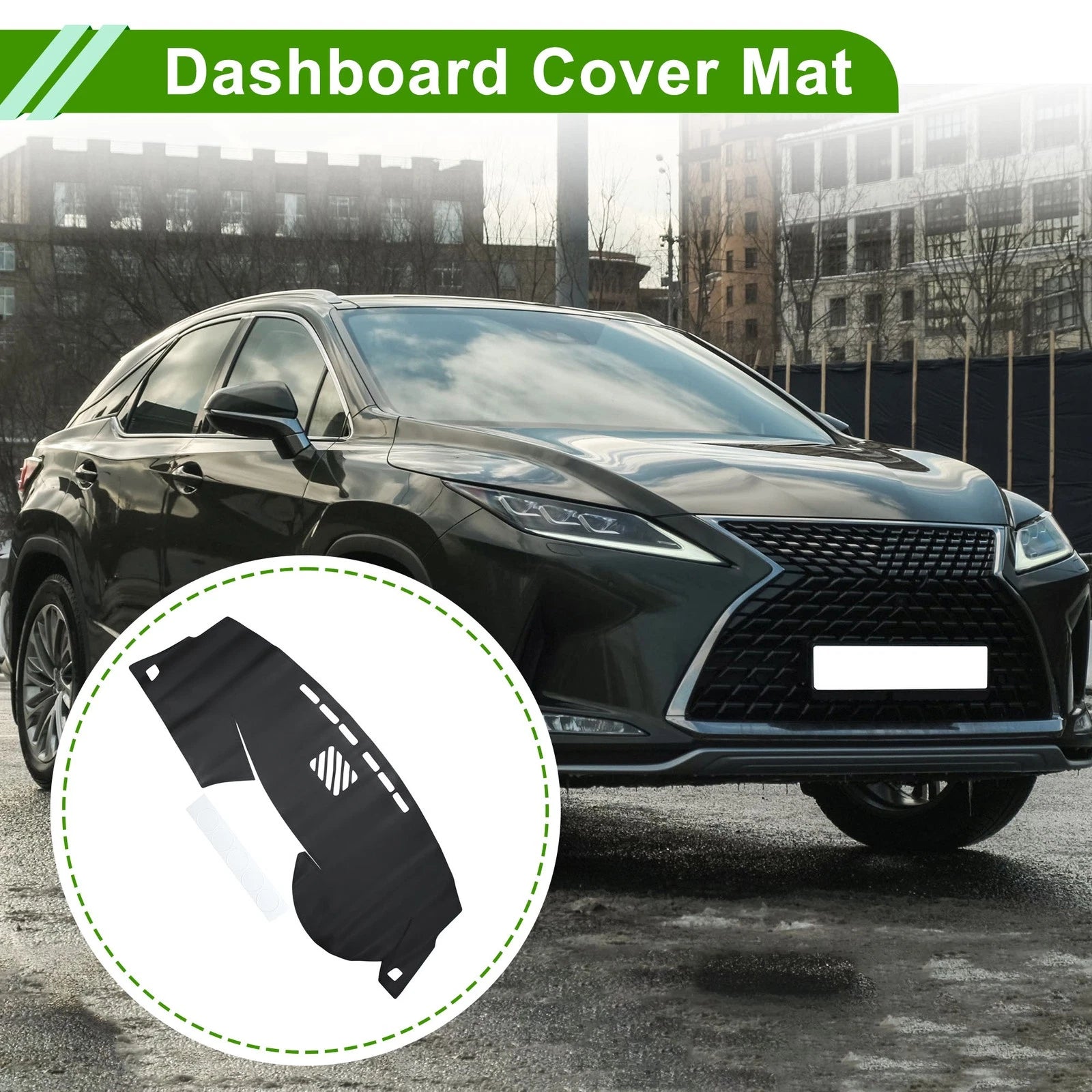 Dashboard Cover for Lexus RX 350 (2010–2015) Dash Mat Carpet Black