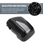 Pair Rearview Mirror Cover Overlay with LED Black Carbon Fiber for Lexus RX300 (1999–2003)