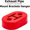 Set of 4 Rubber Exhaust Tail Pipe Mount Bracket Hanger Bushing Insulator for