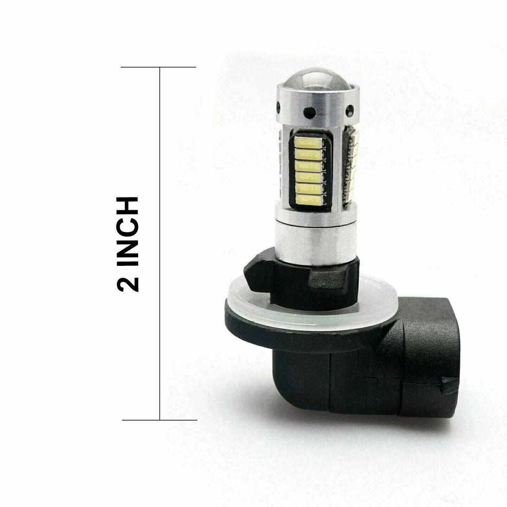 2X Bright White 881 30-SMD LED Fog Lights for Harley Davidson (2006–2017)