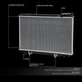 Aluminum Core Replacement Radiator for Toyota Previa 1991–1995 (DPI-1155)