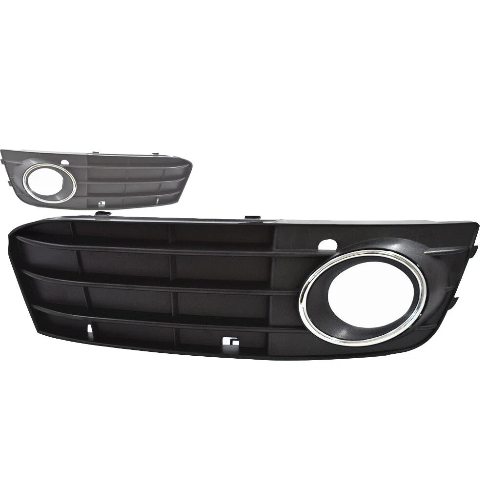 Pair Fog Light Grille Covers for Audi A4 B8 (2009–2012)