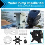 Water Pump Impeller Kit for Yamaha 9.9 15 HP (2-Stroke) (63V-W0078-01)