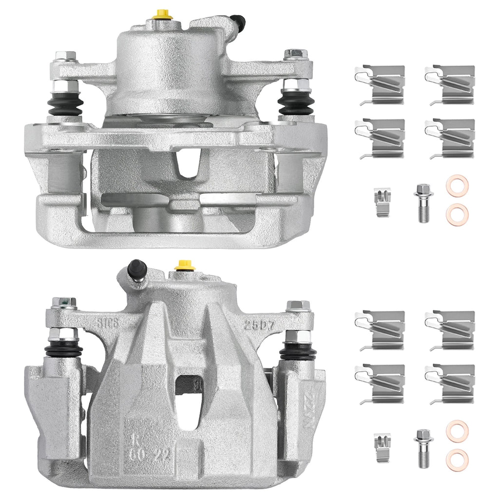 Front Disc Brake Caliper Set of 2 w/ Bracket for Toyota Corolla (2009–2019)