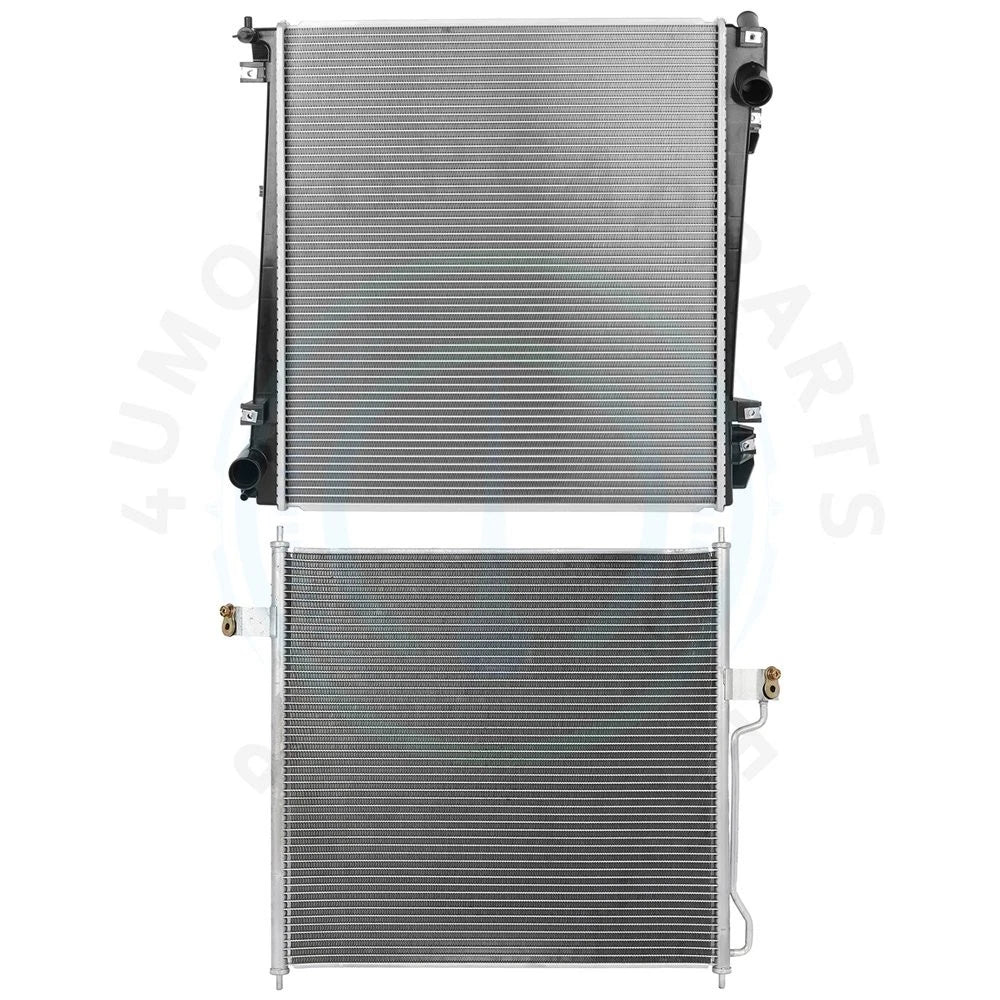 Cooling Kit: Aluminum Radiator & AC Condenser for Ford Explorer (2002–2003)