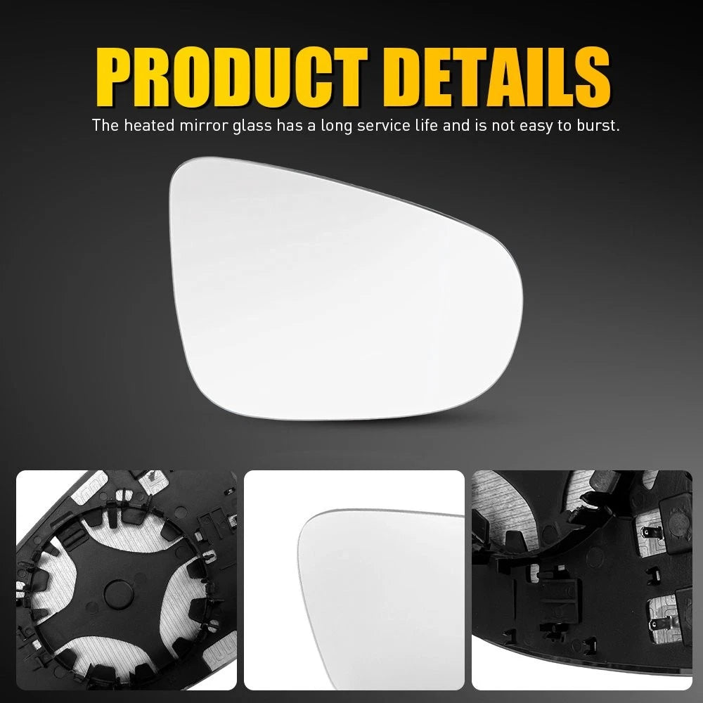 Heated Mirror Glass for Volkswagen Golf GTI (2010–2014) Passenger Side V