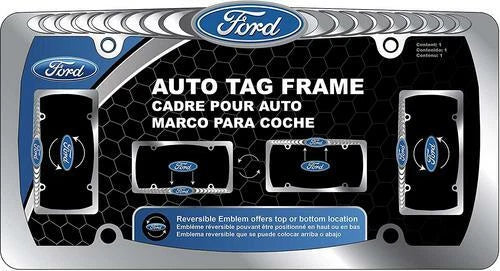 Chrome License Plate Frame for Ford F-150, Mustang