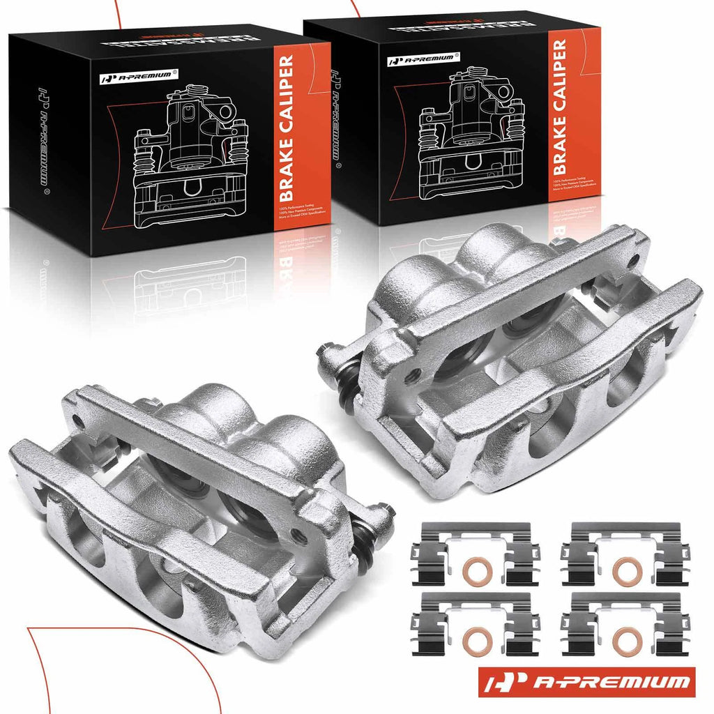 Pair Front Brake Calipers for Chevy Trailblazer GMC Envoy (2006–2009)