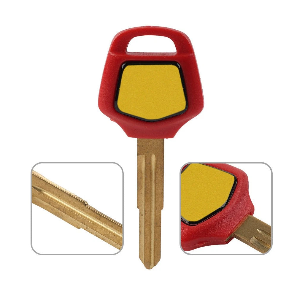 Uncut Blade Blank Key for Honda Gold Wing GL1800 (2001–2012) Red