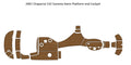 Full Set EVA Foam Teak Floor Pad for Chaparral 232 Sunesta (2001)