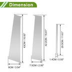 Set of 6 Pillar Window Trim for Nissan Versa Almera Sunny (2010–2019) Silver Tone
