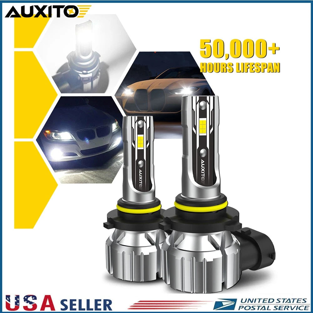 2X 9005 LED Headlight Bulbs for 6000K