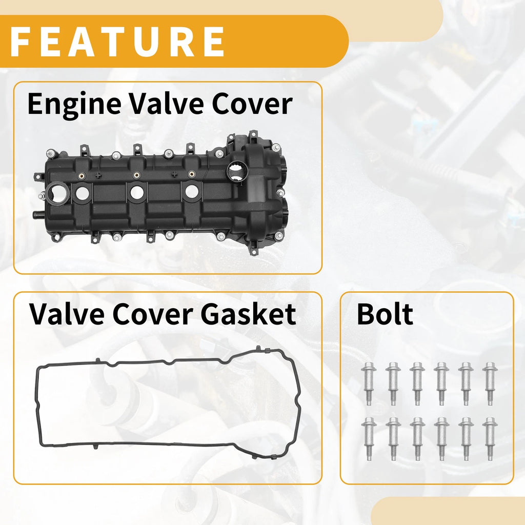 Engine Valve Cover with Gasket No. 5184069AN for Dodge Charger (2011–2023)