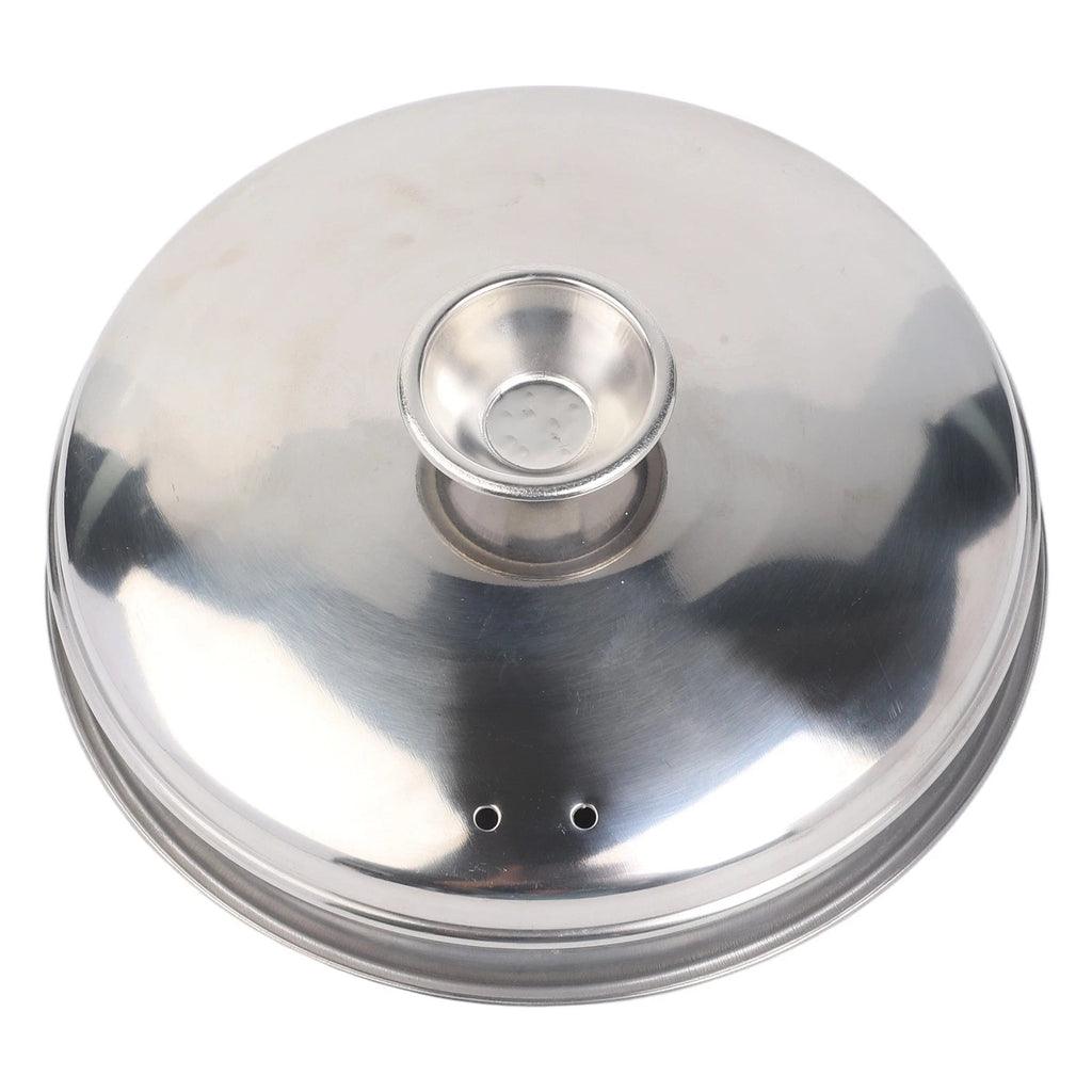 Comfort Handle Stainless Steel Lid for Steaming Dumplings and Buns