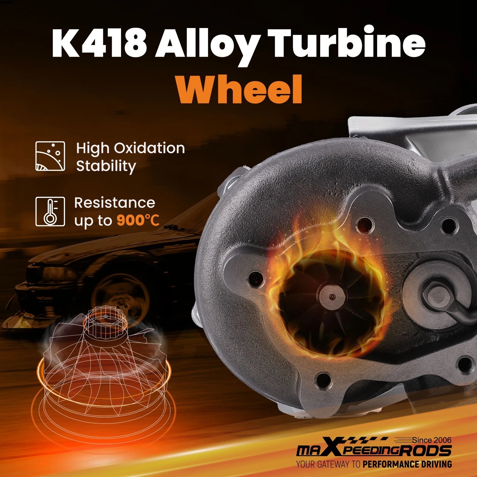 Turbocharger for GT28 GT2871 GT2860 (Up to 350hp)