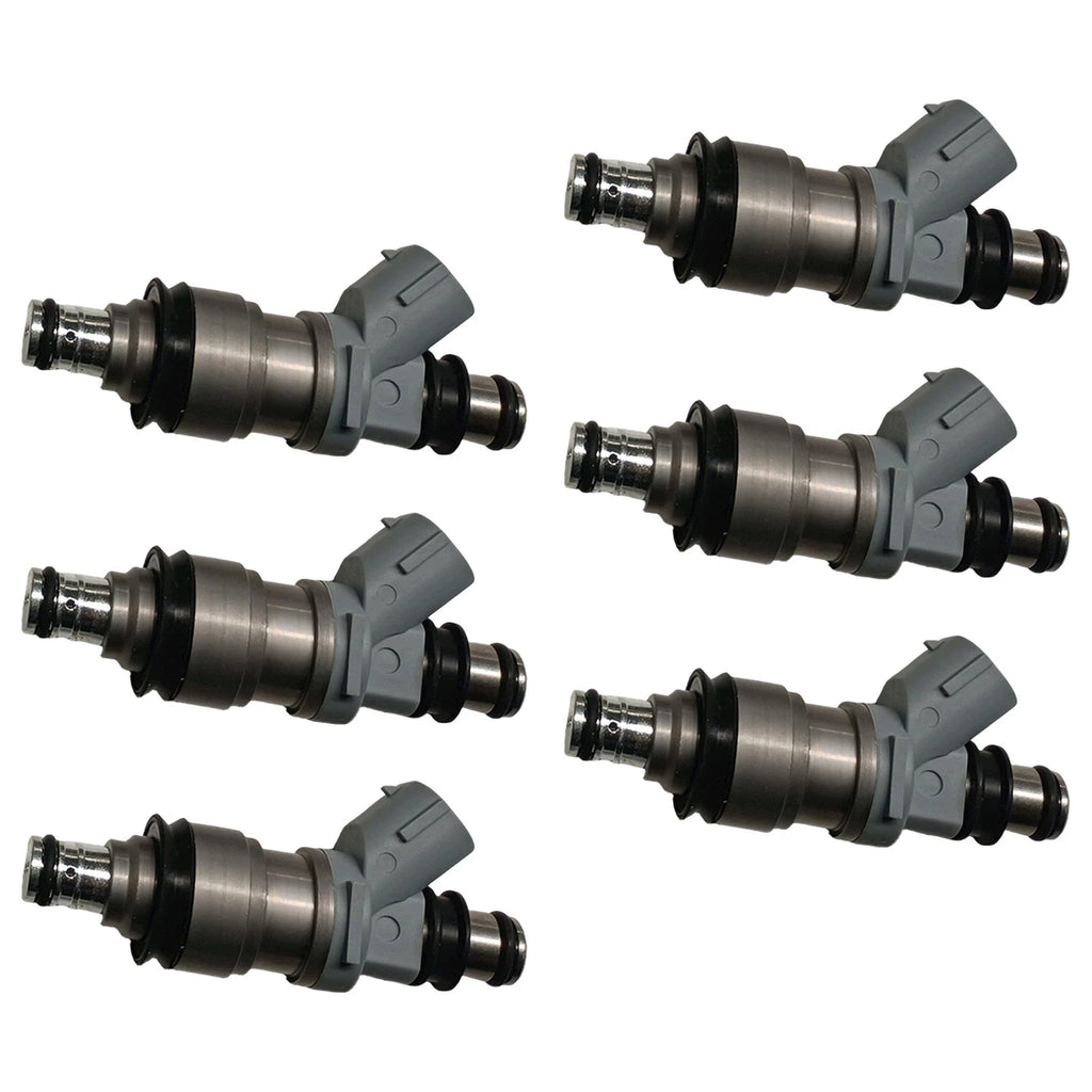 Set of 6 Fuel Injectors for Toyota 4Runner, Camry, Tacoma, T100 (1996–1998)