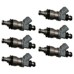 Set of 6 Fuel Injectors for Toyota 4Runner, Camry, Tacoma, T100 (1996–1998)