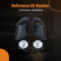 4X Halogen Fog Lamp w/ Bulbs for Jeep Cherokee (2014–2018) 68203220AA 68203221AA