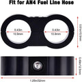 10PCS 4AN Hose Separator Clamp for Braided Oil/Fuel Hose Line