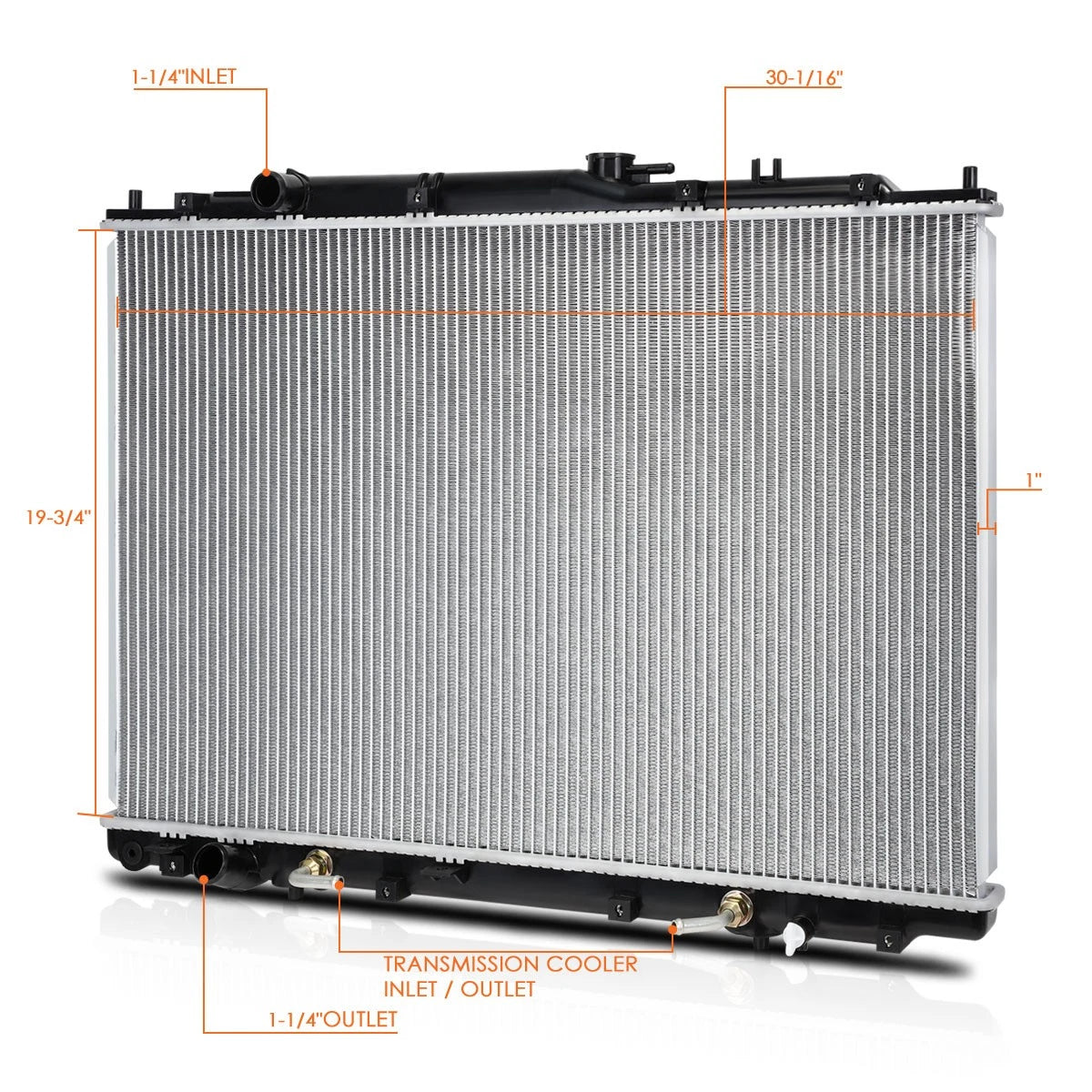Aluminum Core Cooling Radiator for Honda Pilot (2006–2008) DPI-2956