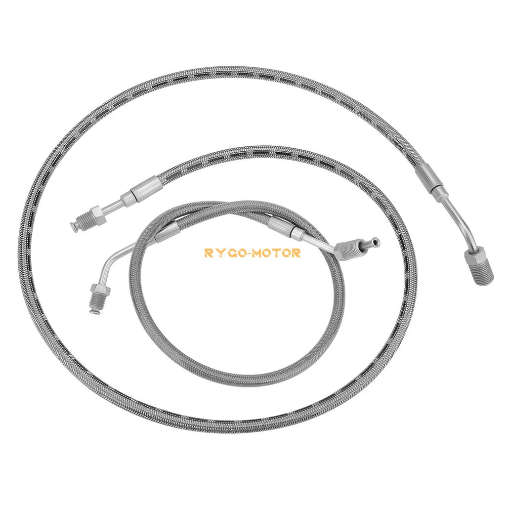 Set of 2 Brake Hose Lines 1910484 1910485 for Polaris Ranger TM 650 425 (2006–2010)