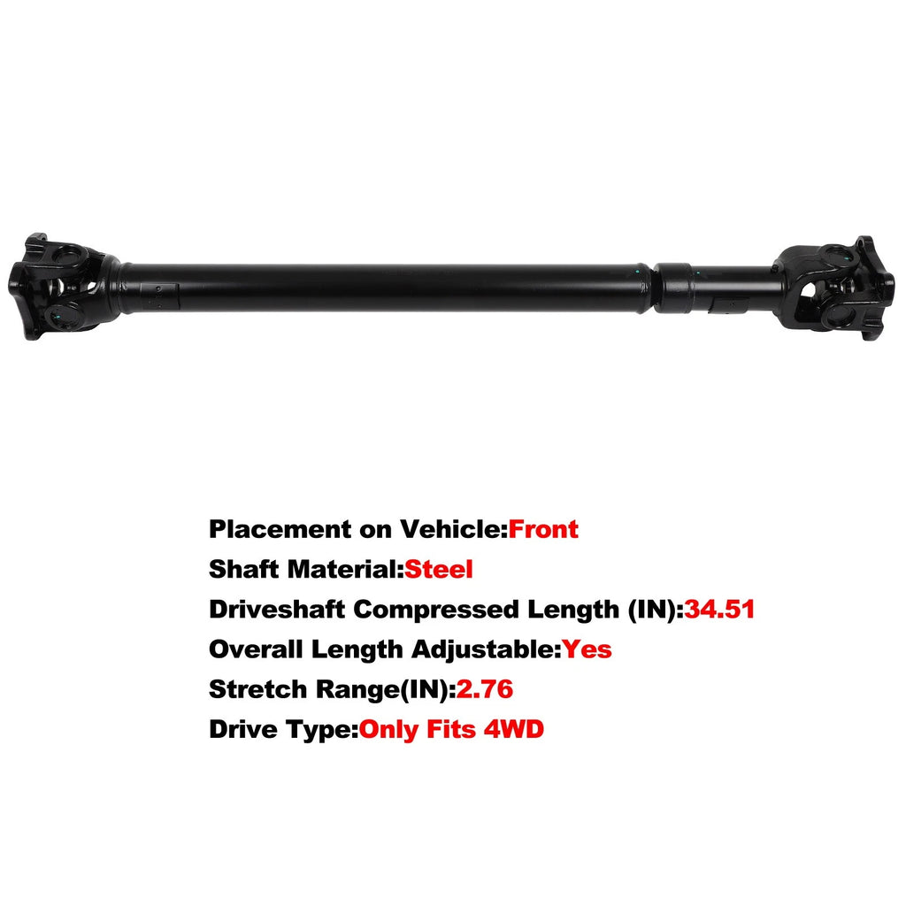 Front Drive Shaft for Ford Expedition (2003–2006) 5L3Z4A376A 2L1Z4A376AA