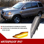 Amber LED Front Bumper Side Marker Lights for Honda Pilot (2006–2008)