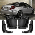 Set of 4 Mud Flaps Splash Guards for Honda Civic 9th (2012–2015)