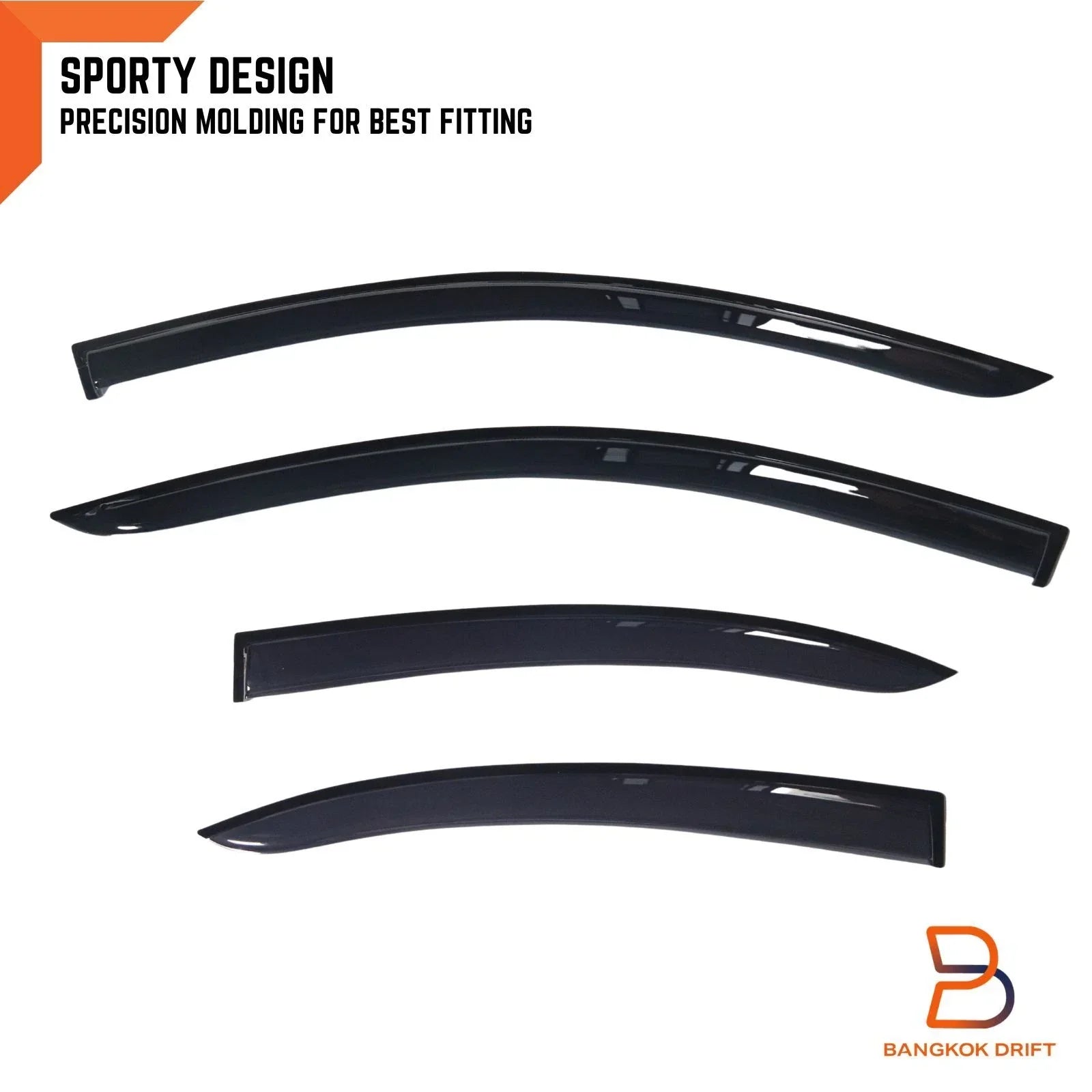 Weathershields Window Visors for Nissan Micra K13 Hatchback 2010-2016