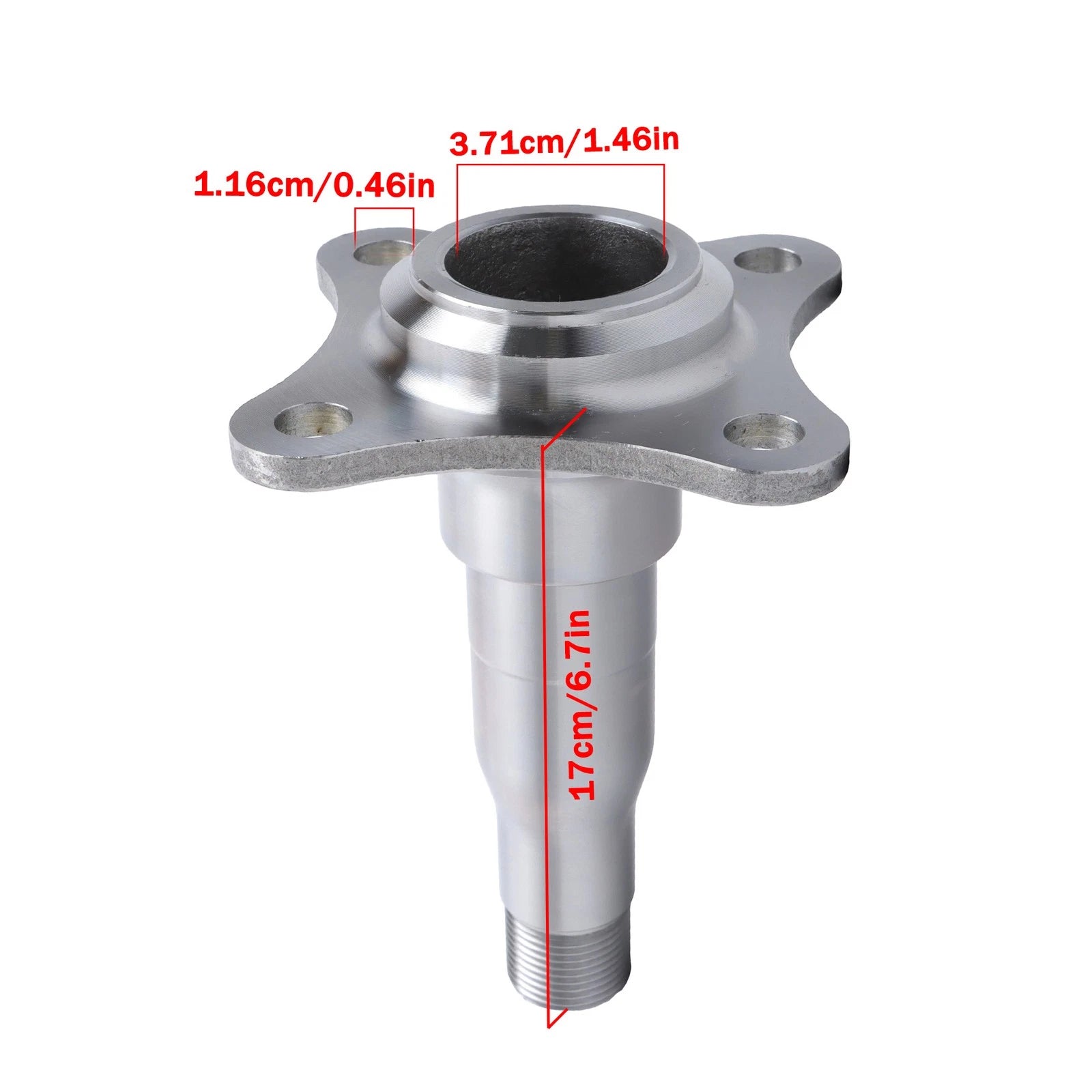 Set of 1 Weld-On Spindle Kit with Flange for 3