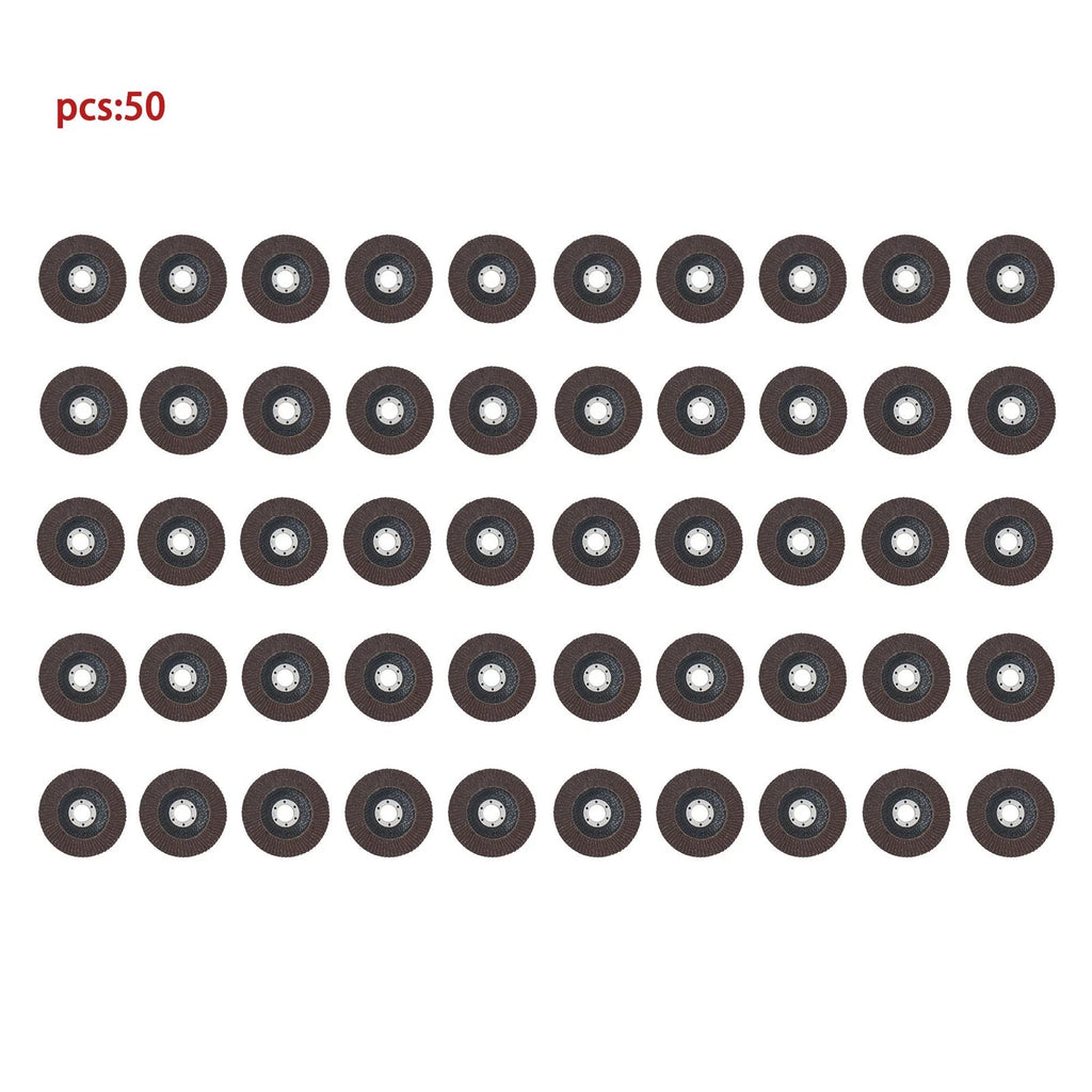 50PCS Flap Disc 4.5" x 7/8" 80 Grit Grinding Wheels