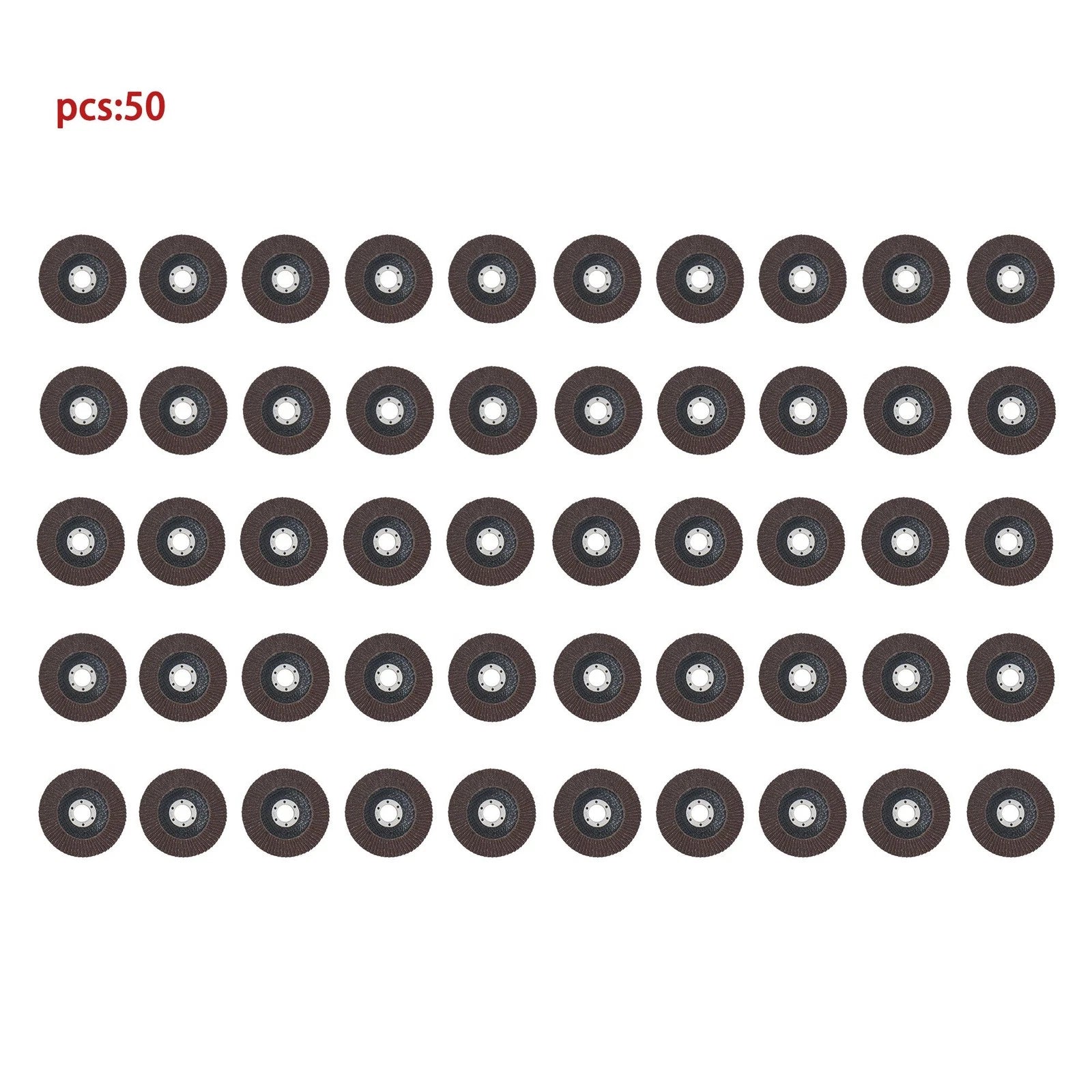 50PCS Flap Disc 4.5" x 7/8" 80 Grit Grinding Wheels