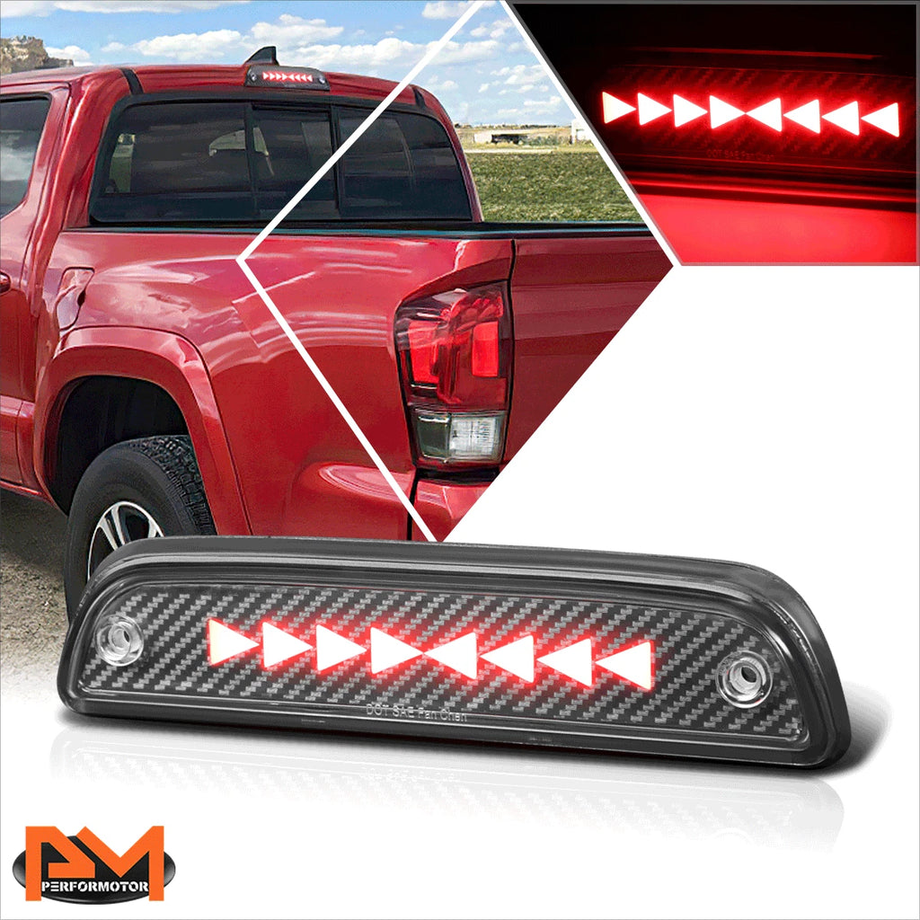 Pulse Flash Triangle LED Third Tail Brake Light for Toyota Tacoma (1995–2021)