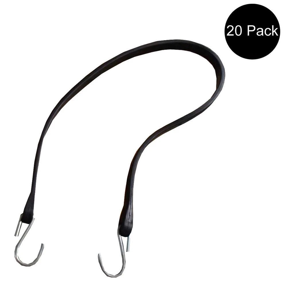 Set of 20 31" Rubber Tarp Straps for Flatbed Truck Trailer