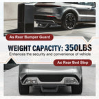 Tow Trailer Receiver Hitch Step Bar Bumper Guard with LED for Make Model