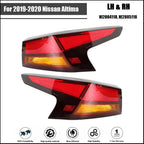 Set of 2 Outer Tail Light Assemblies Chrome for Nissan Altima (2019–2020)