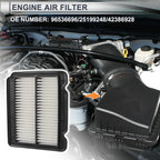 Car Engine Air Filter for Chevrolet Aveo 1.6L (2004-2011) - 1 x Filter