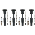 Set of 4 Bosch Double Iridium Spark Plugs & NGK Coil Boots for ATS Canyon Impala