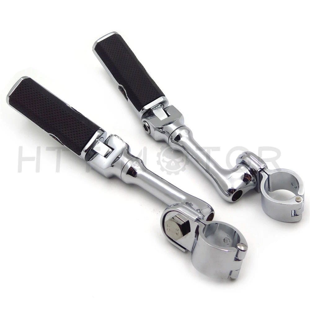 Gear Skull 1" 25mm Footpeg Mounting Kit for Chrome Long Angled