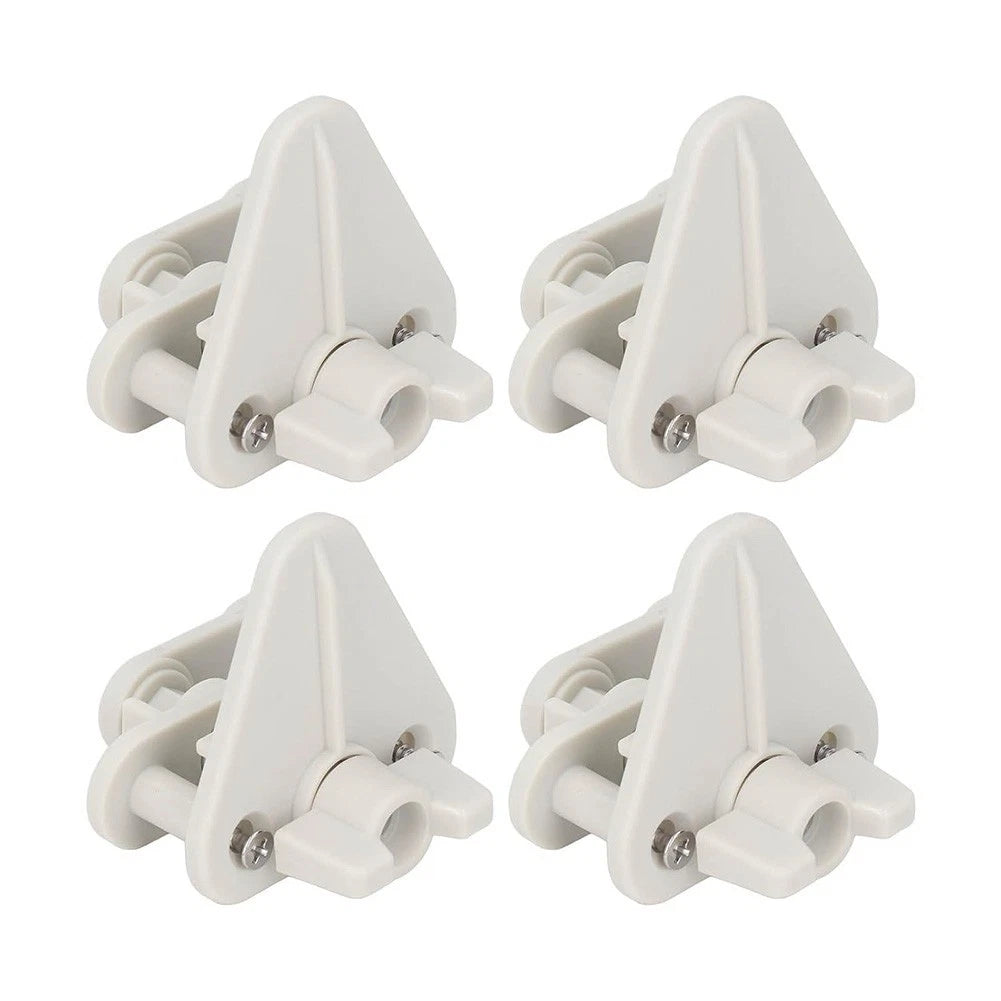 Set of 4 Pontoon Gate Latch for 1 to 1 1/4 Inch Square Frame Boat Doors