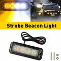 LED Amber Strobe Light Bar for Truck Car (Universal Fit)