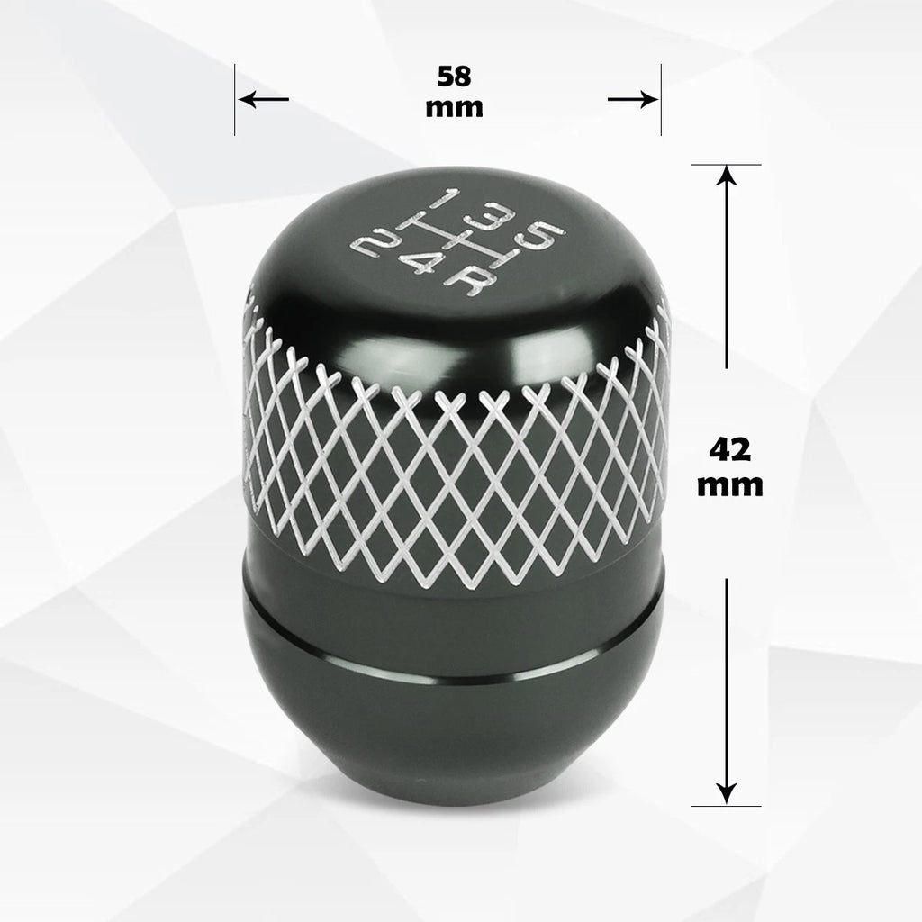 5-Speed Aluminum Shift Knob for Universal JDM Type-R Style (42mm)
