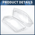 Pair Headlight Lens Covers for Volkswagen Passat B5.5 (2001–2005)