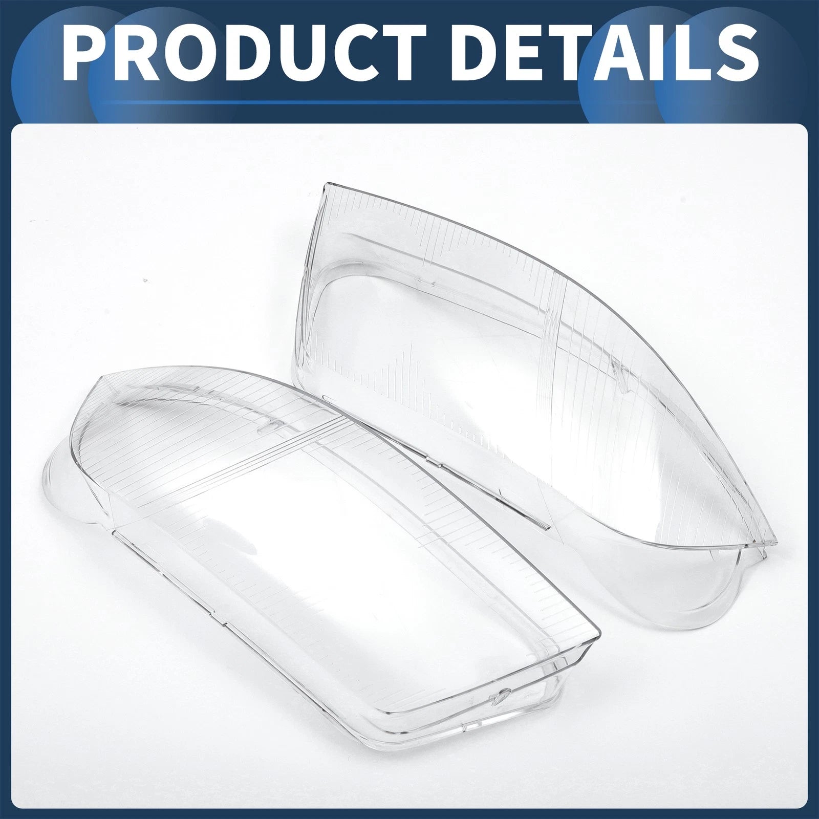 Pair Headlight Lens Covers for Volkswagen Passat B5.5 (2001–2005)