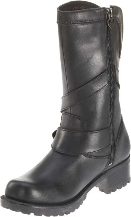 Harley-Davidson Women's Amber Black Leather Riding Boots D85514 (9.5")