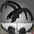 Fender Flares for Dodge Ram 1500 (2009–2023) Textured Pocket Riveted Style