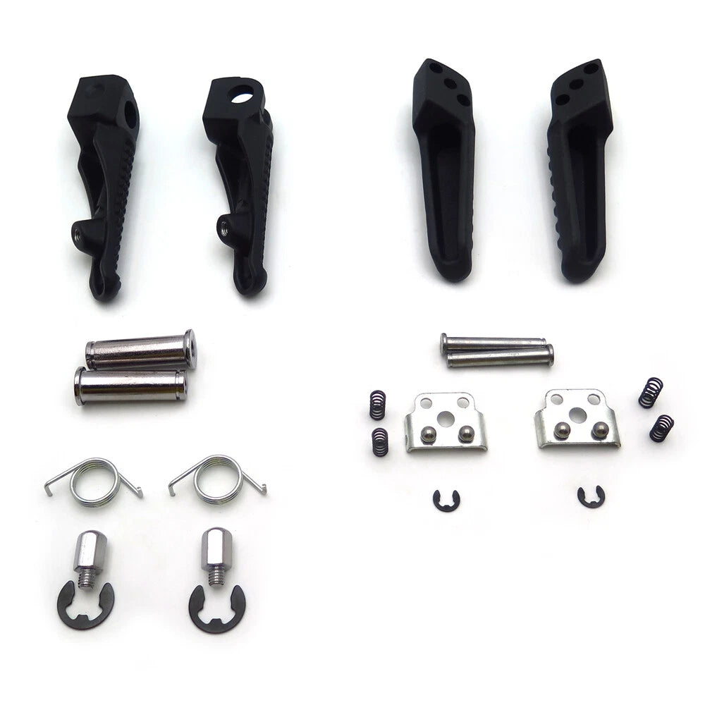 Set of 2 Black Foot Pegs for Kawasaki Ninja ZX10R ZX6R ZX9R (1998–2011)