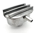 Polished Oval Finned Aluminum Valve Cover Breather PCV for 1in Grommet (—)