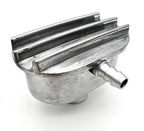 Polished Oval Finned Aluminum Valve Cover Breather PCV for 1in Grommet (—)